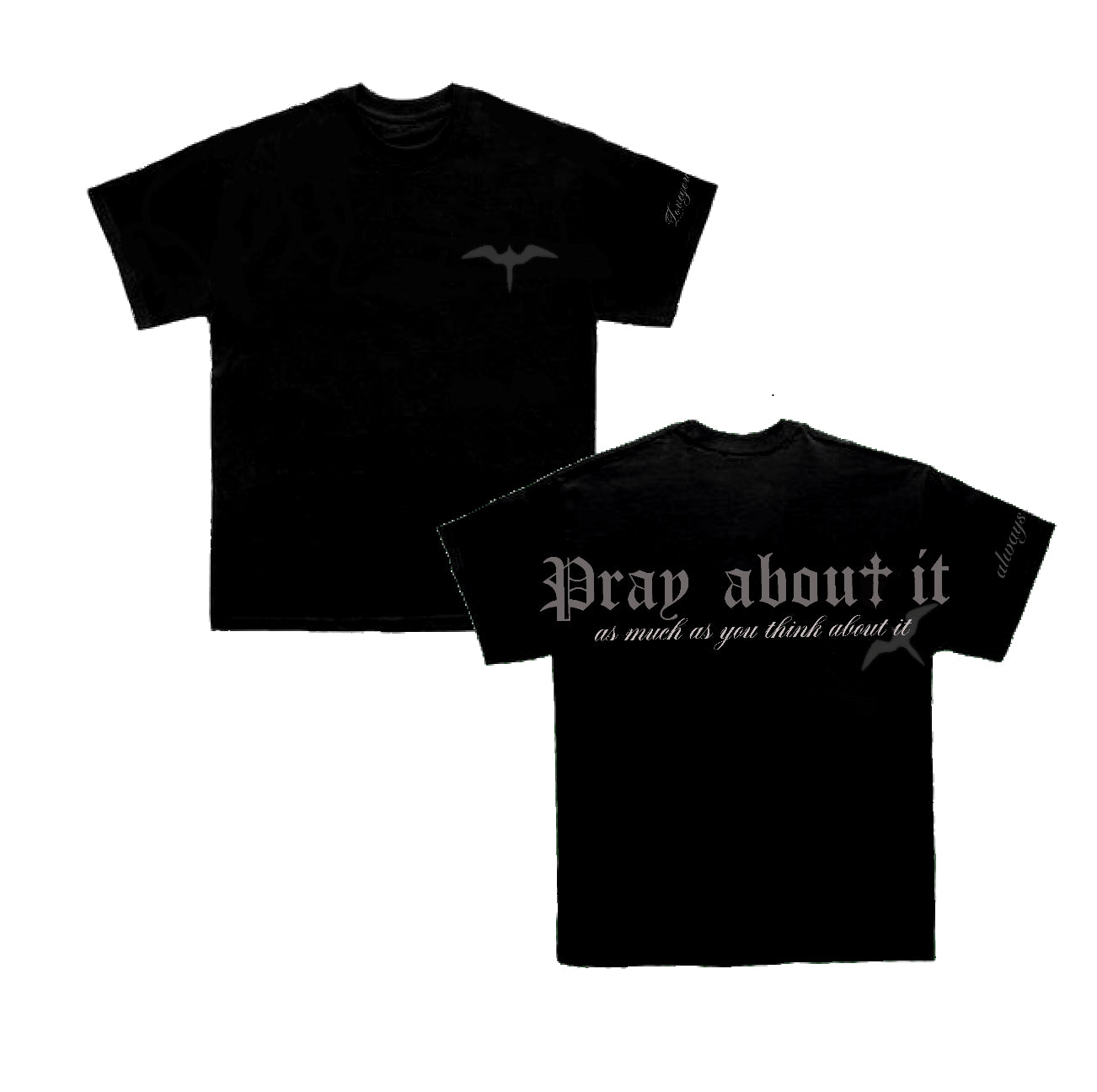 PRE-ORDER Pray About It Oversized Tee - Black