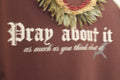 Pray About It Oversized Tee – Brown