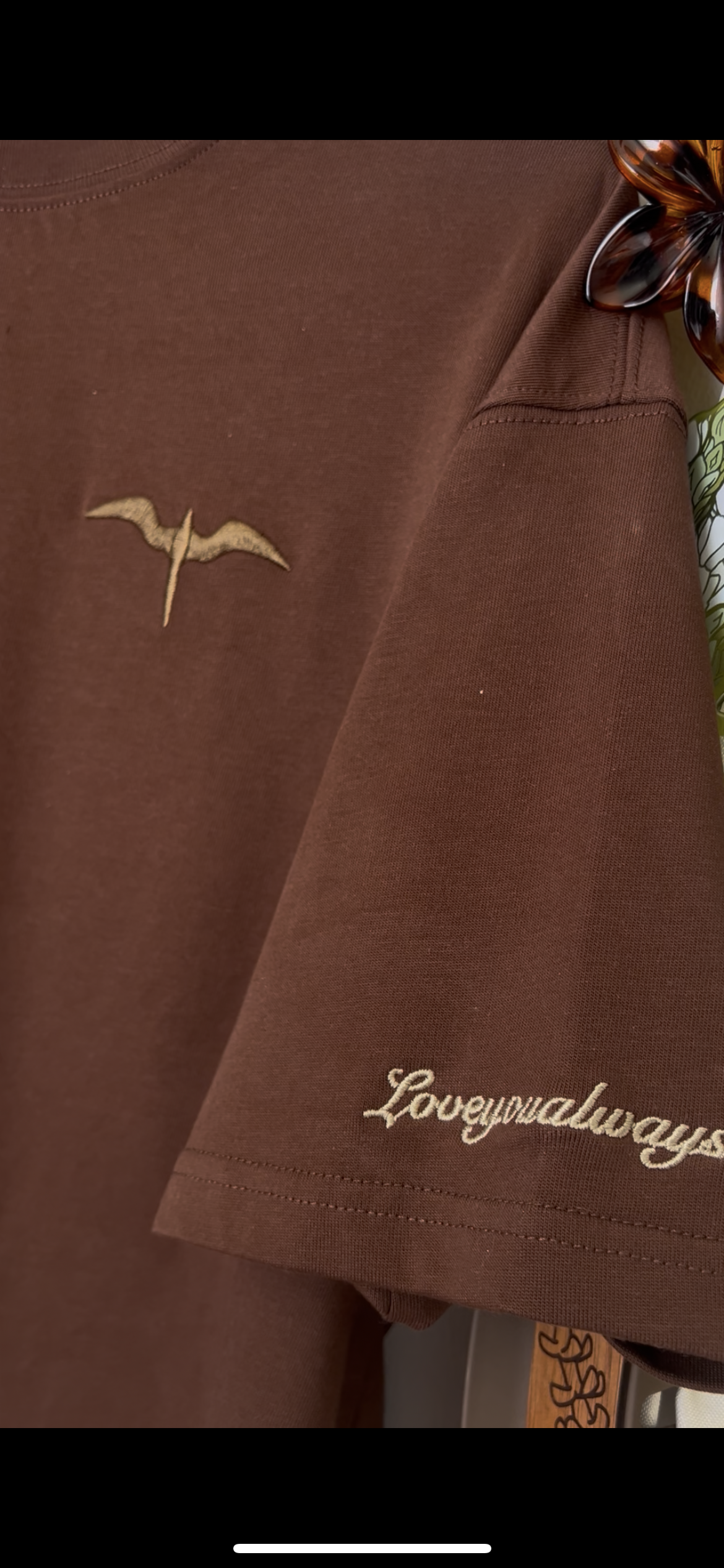 Pray About It Oversized Tee – Brown